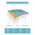 thumbnail image 5 of Quilts Twin Size, Surfboard Soft Comforter Bedding Set for Bed, Summer Starfish Palm Leaf Wood Grain Blue Lightweight Quilted Bedspread with Pillow Cover(2 Pieces) for All Season, 68x86 Inch, 5 of 6