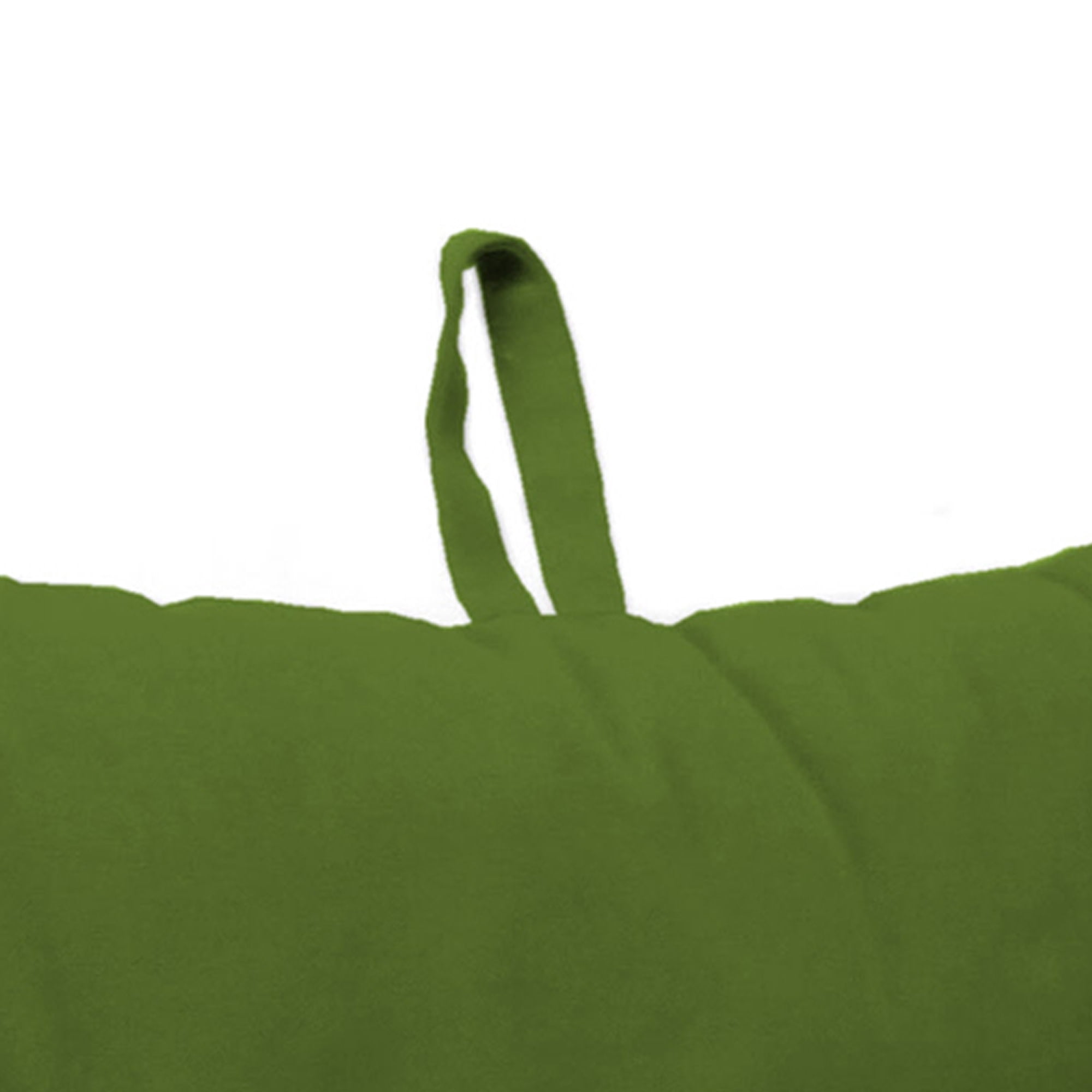 Jordan Manufacturing 38" x 21" Veranda Hunter Green Solid Rectangular Outdoor Wrought Iron Chair Cushion with Ties and Hanger Loop (2 Pack)