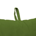 thumbnail image 4 of Jordan Manufacturing 38" x 21" Veranda Hunter Green Solid Rectangular Outdoor Wrought Iron Chair Cushion with Ties and Hanger Loop (2 Pack), 4 of 11