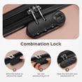 thumbnail image 6 of 20" Carry-on Luggage Set,Hardside Lightweight ABS Suitcase with 7 Pieces Organizer Bags,Rose Gold, 6 of 8