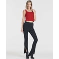 thumbnail image 6 of Real Essentials 5 Pack: Women’s Square Neck Ribbed Crop Tank Tops – Racerback Workout, Gym & Casual Shirts, 6 of 8