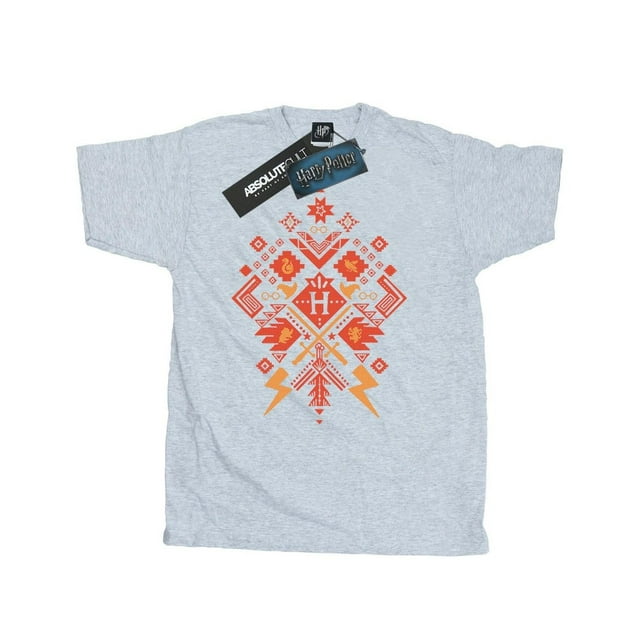 Harry Potter Mens Christmas Fair Isle T-Shirt