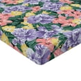 thumbnail image 4 of Ambesonne Flowers Boho Fitted Sheet, Waterolor Leaf Pattern, King Size, Lavender Pastel Pink, 4 of 5