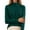 Dark Green, variant on Women's Turtleneck Knit Sweater, Soft Comfortable Stretchable Long Sleeve Pullover, Casual Wear for Spring Fall Winter, Cute Fitted Warm Trendy Basic