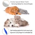 thumbnail image 3 of Peine de gato, peine de mascota, peine de mascota, peine de perro, peine de gato de longitud media, pelo de gato y perro anti-brazalete para mascotas-azul kaili Sencillez, 3 of 5