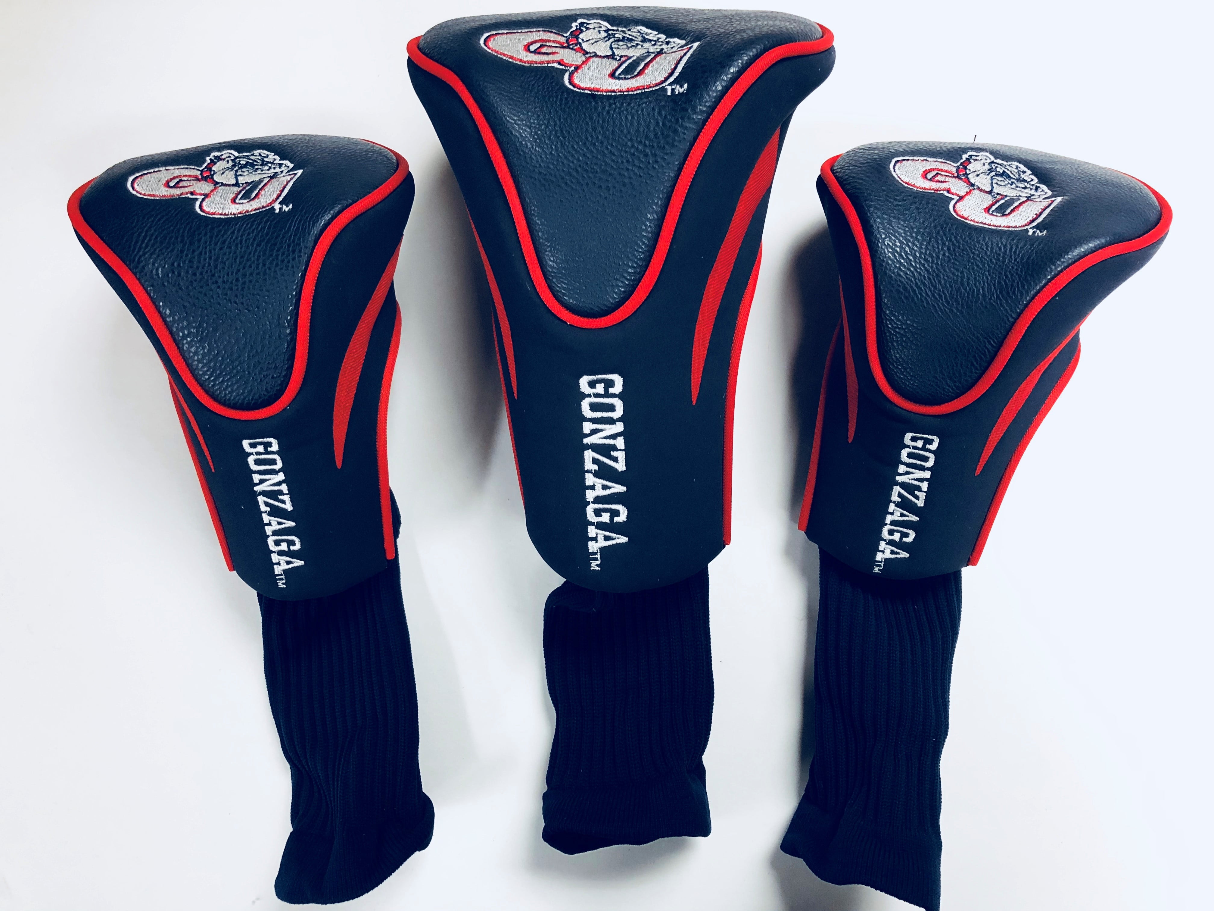 NCAA Gonzaga Bulldogs Golf Contour Head Covers, Set of 3