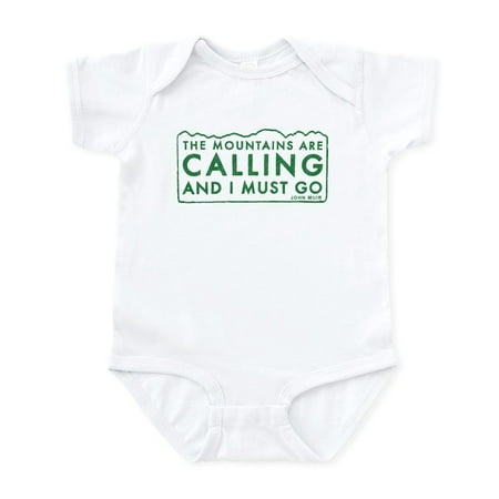

CafePress - John Muir Mountains Calling Infant Bodysuit - Baby Light Bodysuit Size Newborn - 24 Months