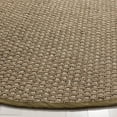 thumbnail image 4 of SAFAVIEH Natural Fiber Arbor Bordered Area Rug, Natural/Olive, 6' x 6' Round - Coastal Design, Natural & Olive, Seagrass, Ideal for Entryway, Kitchen, Living Room, Office, 4 of 11