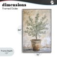 thumbnail image 4 of Stupell Industries Traditional Mediterranean Potted Olive Gray Framed Giclee Art, 16 x 24, by Petals Prints Design, 4 of 8