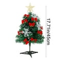 thumbnail image 3 of Premium Tabletop Christmas Tree with Warm LED Lights & Ornaments, Realistic DIY Artificial Cedar Xmas Tree for Home Holiday Decor, Indoor Outdoor Party Wedding Festive Decoration, 3 of 6