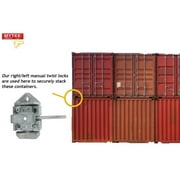 (8 Pack) Sea Rail Shipping Container Manual Twist Lock Twist lock Left-Right Handlocking