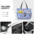thumbnail image 3 of Fuzoiu Strawberry And Flowers Print Waterproof Beach Tote Bag for Women Girls with Zipper,Sandproof Pool Swim Bag,Large Capacity Beach Travel Bag for Pool Swim Travel Everyday, 3 of 7