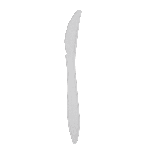 Karat PS Plastic Medium Weight Knives Bulk Box - White - 1,000 ct