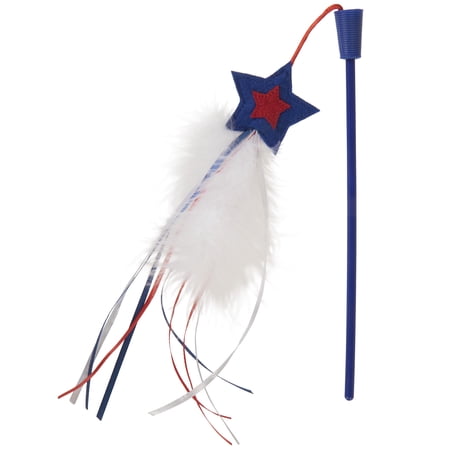 SmartyKat Star Spangled Wand 4th of July Cat Toy