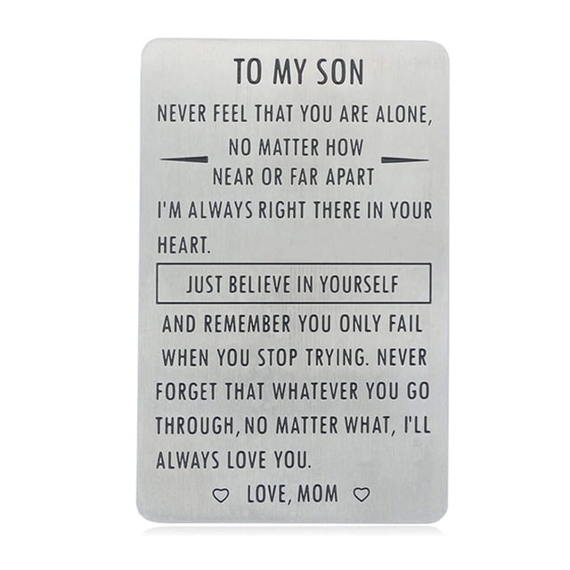 Guardurnaity Wallet Card Gift Meaningful Metal Craft Insert Money Decoration Ornaments Titanium Steel Bag Decor Son DIY Gifts Men Wallets Type3