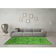 thumbnail image 3 of Ahgly Company Indoor Square Oriental Green Traditional Area Rugs, 5' Square, 3 of 4
