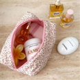 thumbnail image 3 of Bolsa de maquillaje de estilo japonés y coreano, bolsa de maquillaje floral de gran capacidad, bolsa de maquillaje portátil floral pequeña, bolsa de lavado, 3 of 5
