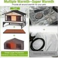 thumbnail image 3 of Aivituvin Heated Outdoor Cat House for Outside Weatherproof Insulated Feral Cat Shelter for Winter with Heater and Thermal Liner, Four Escape Doors and Anti-Chewing Cable for Multiple Cats, 43.5" L, 3 of 7