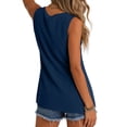 thumbnail image 5 of enyan Womens Workout Tops Cotton Large Armhole Tank Tops for Women - Workout Sport Athletic Yoga Running Gym Loose Crop Sleeveless Shirts,Blue,L, 5 of 7
