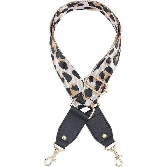 Adjustable Crossbody Strap for Purses 51 Inch Adjustable Replacement Belt Leopard Guitar Handbag Strap for Women Multicolor Style Wide Shoulder Strap Replacement Accessories