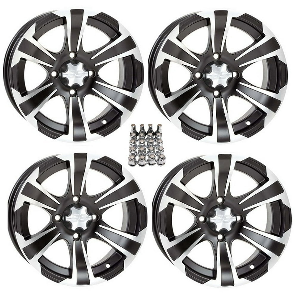 ITP SS312 ATV Wheels/Rims Black 12" Honda Foreman Rancher SRA Walmart