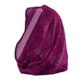 thumbnail image 2 of Women's Solid Color Sequin Head Scarf, Lightweight Sparkly Shawl Wrap, Sheer Glitter Scarf, Evening Party Headwear, Stage Performance Scarf, Delicate Dressy Accessory - Purple, 2 of 4