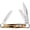 Genuine Stag, variant on Case Peach Seed Jig Amber Bone CS Medium Stockman with Pen Blade 00079