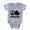 Heather Grey, variant on CafePress - FIN Peace Love Chihuahua - Cute Infant Baby Football Bodysuit