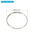 thumbnail image 2 of Uxcell 20mm/0.8" OD Chandelier Split Rings Split Circular Ring Clips Silver 120 Pack, 2 of 6