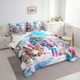 thumbnail image 3 of Castle Fairy Kids Nutcracker Snowman 7-Piece Twin Bedding Sets,Christmas Tree Bedding Comforter Set,Candy Cane Breathable Sheet Sets,Super Cozy Room Decor, 3 of 8