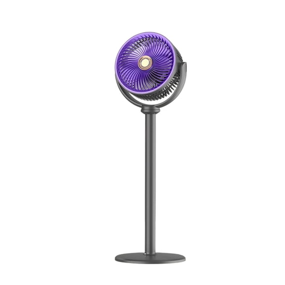 Adjustable Height Air Circulation Fan, 3 Modes Desk/Floor/Standing Turbine Fan, Quiet Rechargeable Fan for Indoor Home Office Use