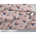 thumbnail image 3 of Soimoi Rayon Fabric Boston Terrier Dog Printed Fabric 1 Yard 42 Inch Wide, 3 of 3