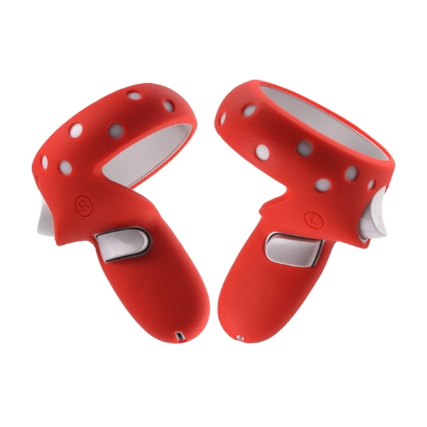 VR Glass Cover Silicona Reemplazable VR Handle Cover Reemplazo completo del protector para Oculus Quest 2, Rojo Inevent EL000664-01