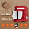 thumbnail image 2 of 3 in 1 Electric Stand Mixer with 5.5 Quart Bowl, Household Food Mixer 10+p Speeds, Kitchen Tilt-Head Bread Dough and Cake Mixers for Home Daily Use (, 2 of 8