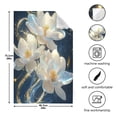 thumbnail image 4 of BZSMCE Kitchen Towels Creative White Lotus with Golden Aura Pattern Durable Kitchen Towel, 4 of 7