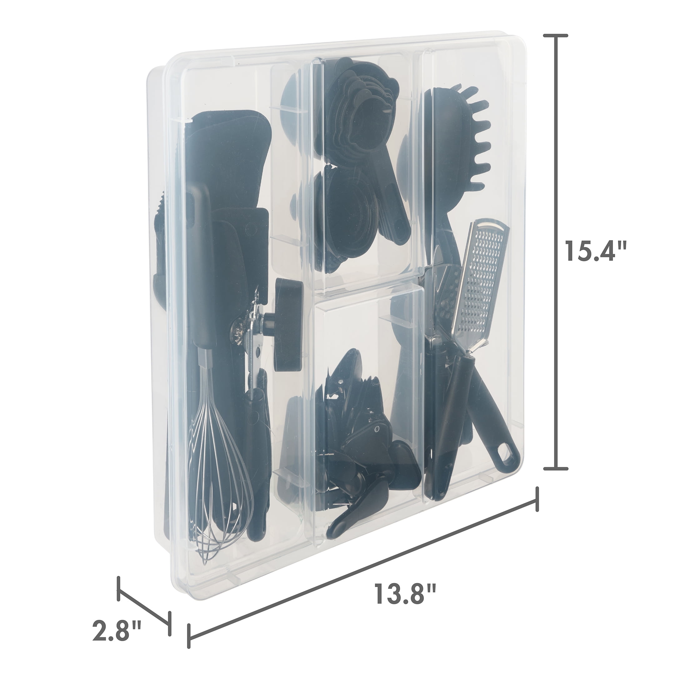 Mainstays 36 Piece Kitchen Gadget Set with Kitchen Cooking Utensils, and Drawer Organizer, Black - Walmart.com Mainstays 36 Piece Kitchen Gadget Set with Kitchen Cooking Utensils, and Drawer Organizer, Black - Walmart.com