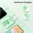 thumbnail image 5 of Portable Charger 10000mAh, Yoobao Mini Cute Power Bank for Girls Fast Charging Compact Battery Pack with Dual USB Output & Dual Inport (2.1A Type-C and 8-Pin Input) - Green, 5 of 7