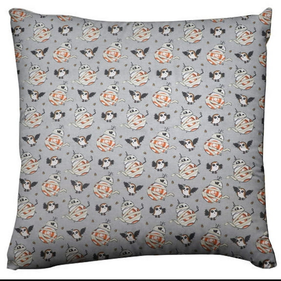 Star Wars Themed Decorative Throw Pillow/Sham Cushion Cover Halloween Progs and BB-8