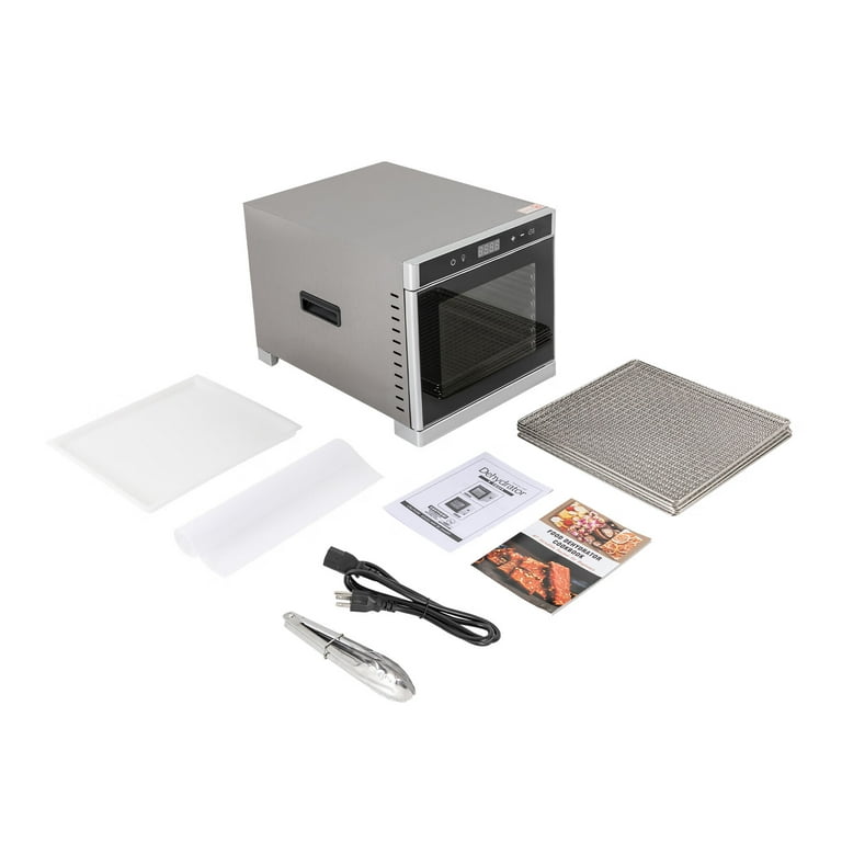 MIDUO 10 Trays 800W Commercial Food Dehydrator Stainless Steel