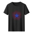 thumbnail image 5 of Tnhcen Men's Dry Fit Cotton Tees July Fourth Red White and Blue Short Sleeve American Flag Graphic Shirts S-3XL, 5 of 5