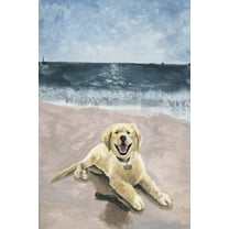 Parvez Taj Happy Retriever Canvas Wall Art