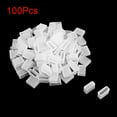 thumbnail image 2 of Unique Bargains 100pcs Silicone Plug Fit 5050 10mm LED Tube Strip Light End Cap Cover w 2 Holes, 2 of 4