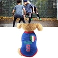 thumbnail image 5 of Camiseta de la Copa del Mundo para Perros, Chaleco de Verano para Perros, de Malla Linda y Vívida, Suave y Transpirable, para Perros, Cachorros, Azul Oscuro, 9 Italia, XL, 5 of 5
