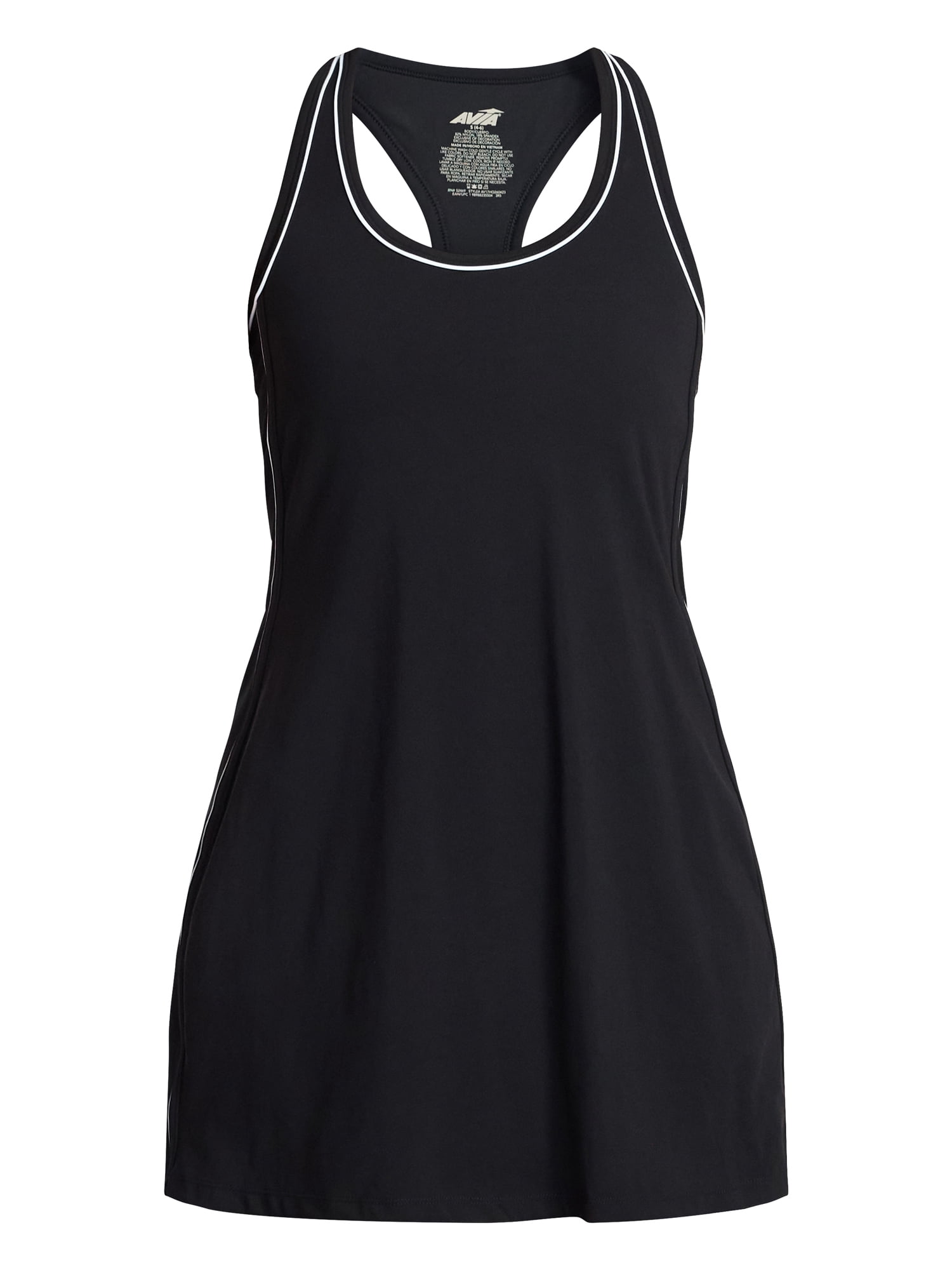 Avia Women's Piped Trim Active Dress, Sizes XS-4X