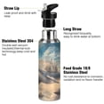 thumbnail image 3 of Yayeee 33oz Insulated Water Bottle Double Wall Stainless Steel with Flip Straw Lid, Floating Whale, 3 of 7
