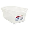 Rubbermaid Clever Store Snap-Lid Container, 1.625gal, Clear, 10/Ctn (RUB3Q31CLE)