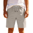 thumbnail image 3 of Horkkom Gym Shorts Men Cotton Elastic Waist Summer Shorts Casual Lightweight Workout Shorts with Pockets L, 3 of 6
