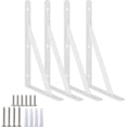 thumbnail image 1 of Heavy Duty Shelf Brackets Triangle Shelving Brackets Right Angle Wall Mounted Shelf Supporters Set of, 1 of 6
