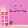 thumbnail image 3 of Children Remember your Why Cute Cartoon Wall Decal Decoration Beautiful Birds Lover Vinyl Wall Decal Art Lasts Years and Easily Removable - Size: 40 In(W) x 24 In(H), 3 of 5
