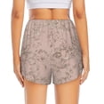 thumbnail image 2 of Lsque Rose Gold Marble Texture Printed Women's Running Shorts with Liner Pockets,Elastic Quick Dry Workout Athletic Gym Yoga Shorts,Womens High Waist Shorts-Large, 2 of 9